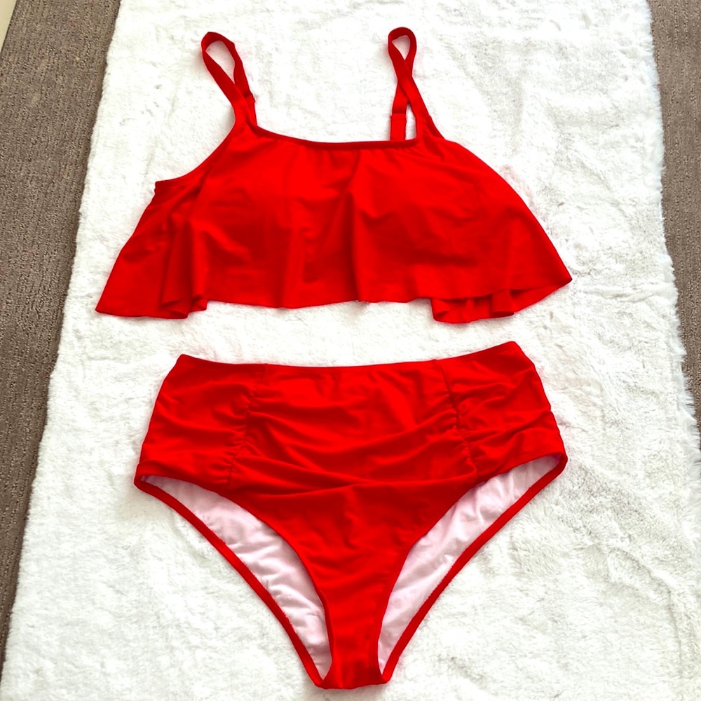 Red Bikini, retro inspired, Sz 3XL